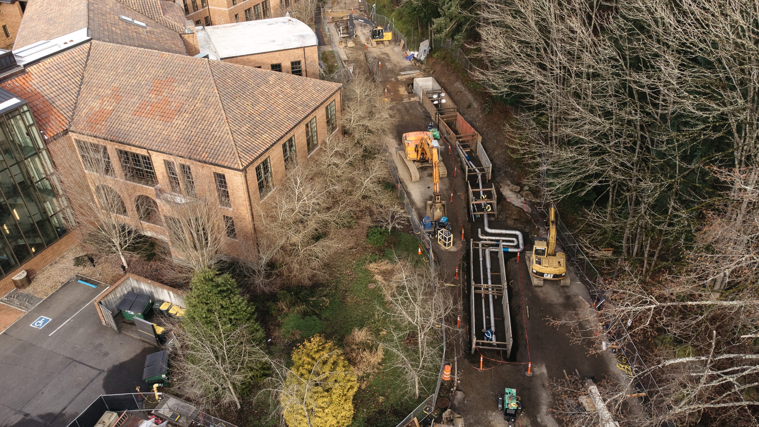 View of Western Washington University representing the wide range of educational, commercial, and institutional facilities supported by Blythe Mechanical throughout Northwest Washington.